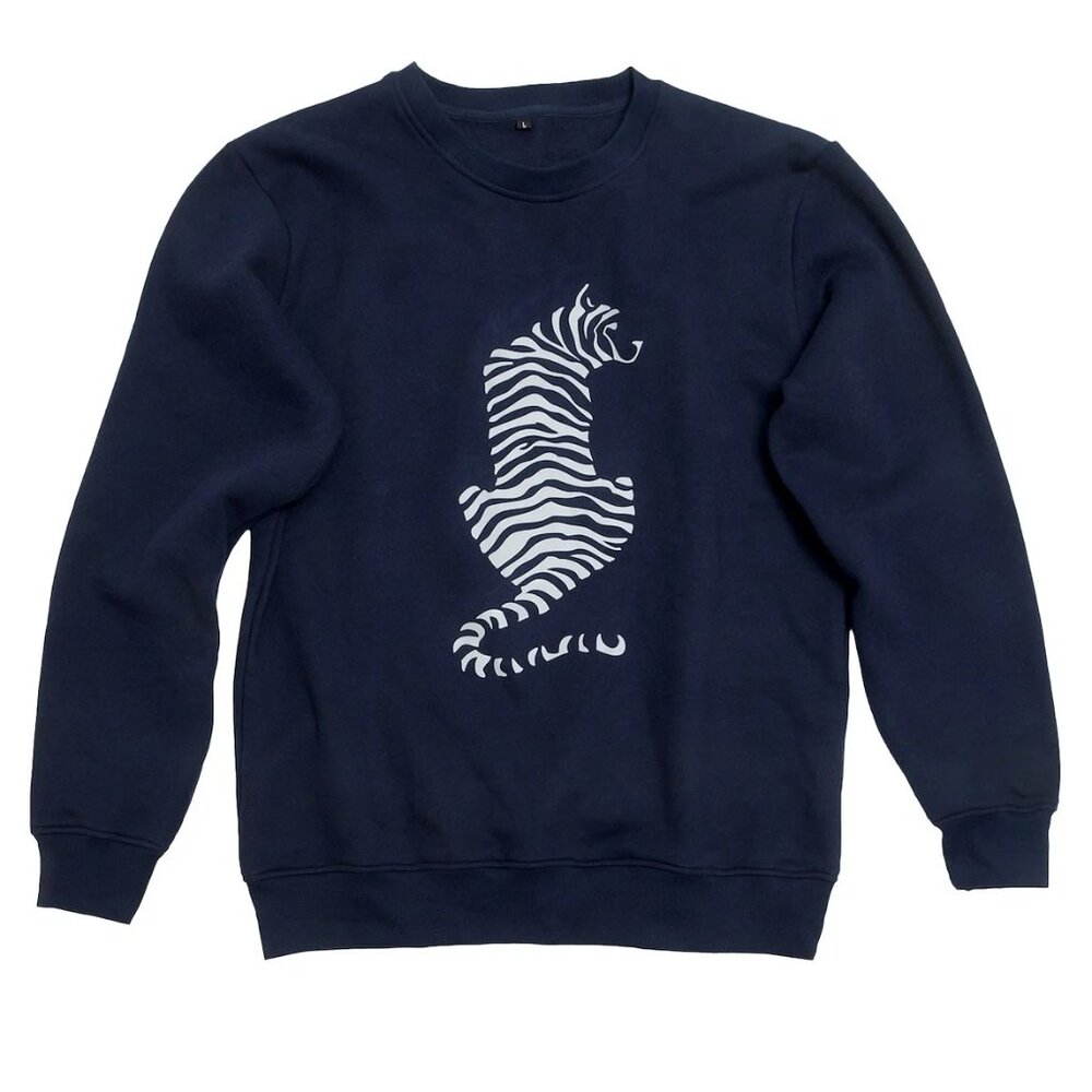 WWF Navy Blue Tiger Sweatshirt (Unisex)